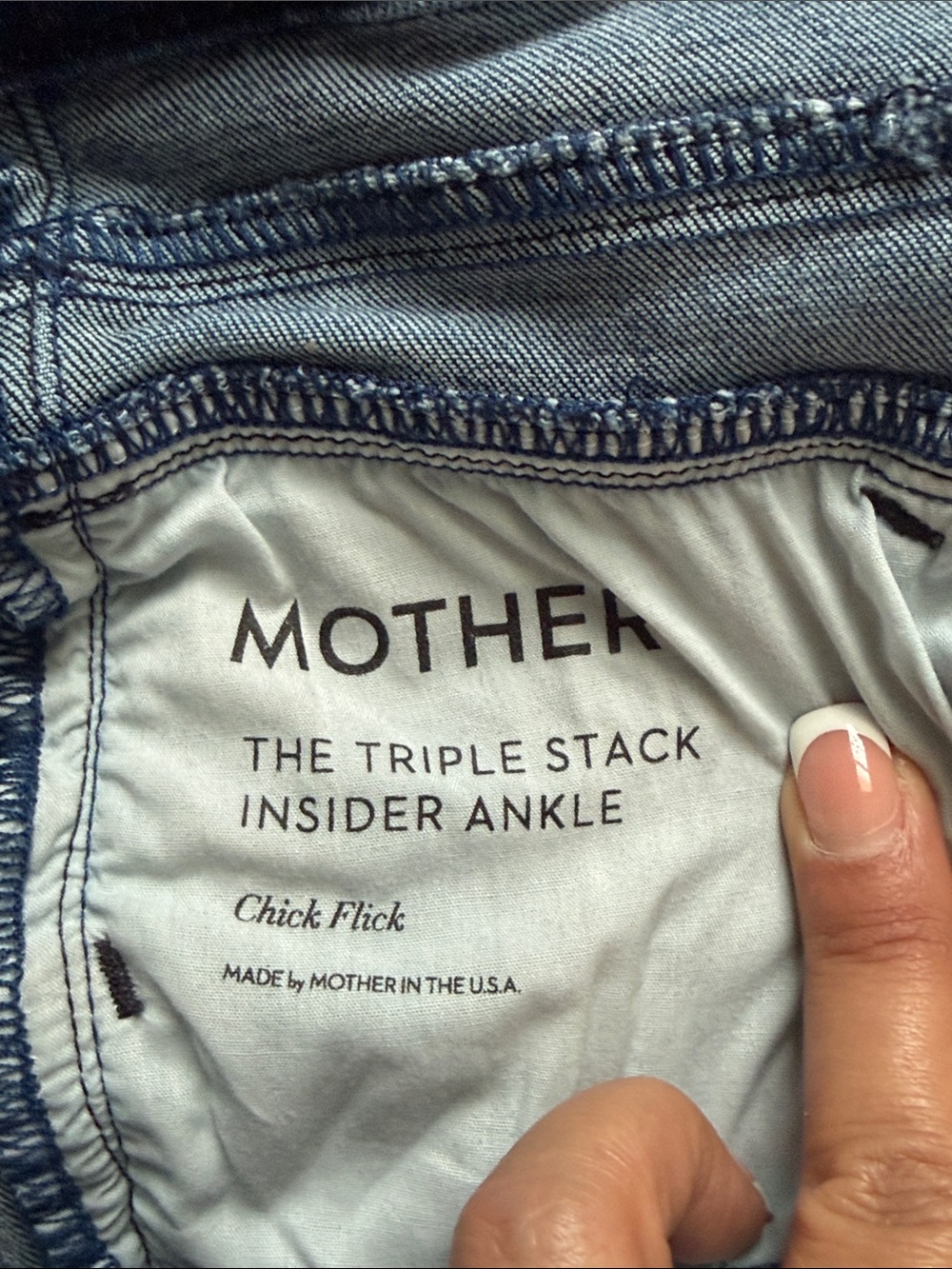 MOTHER “The Triple Stack Insider Ankle” Chick Flick Jeans Size 25 - Picture 9 of 15